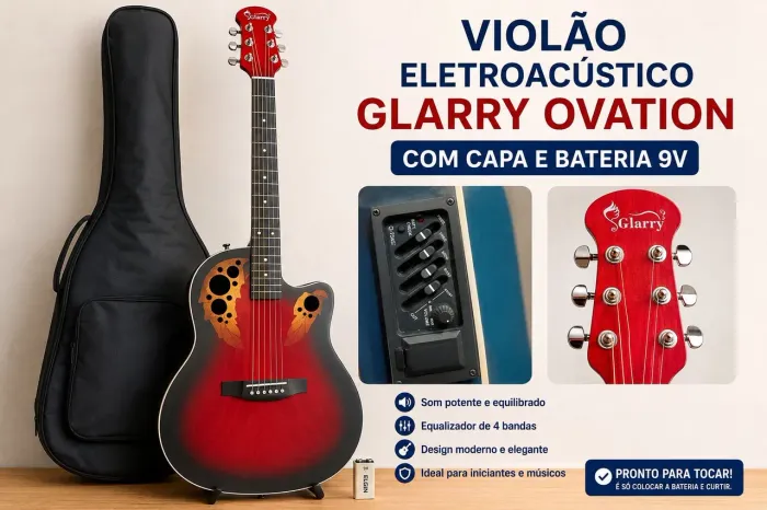 Violao elétrico acústico 