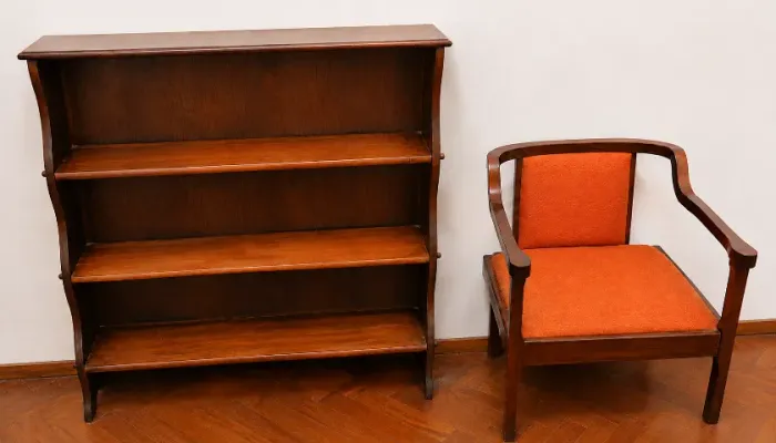 estante para livros, madera de lei
