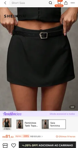 Short saia- shein