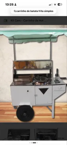 Carrinho de batata frita/ pastel
