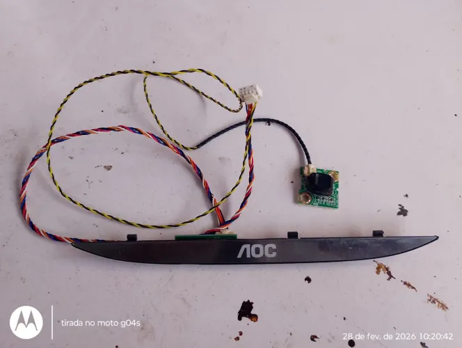 Sensor/botão Power tv AOC LE32D1352