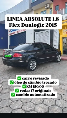 Fiat Linea Absolute 1.9/1.8 Flex Dualogic 4P 2015