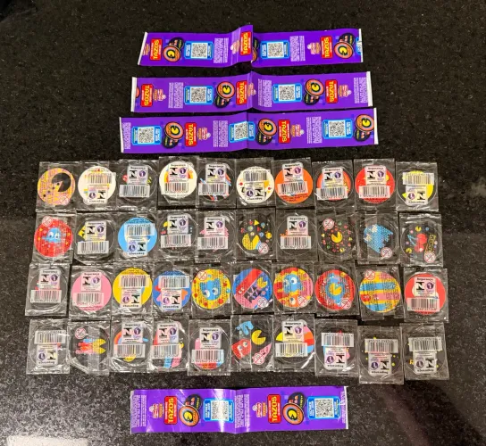 Tazos Pac man da Elma Chips COMPLETO Todos lacrados PACMAN