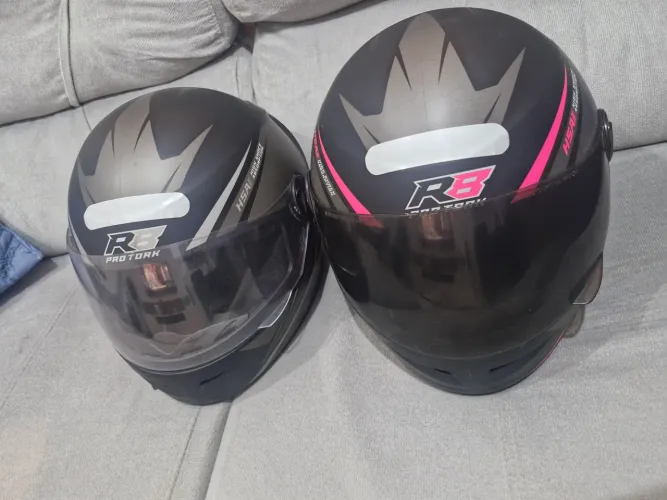 VENDO 2 CAPACETES PRO TORK R8 - TAMANHO 58