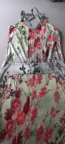 Vestido longo espaço fashion tamanho M