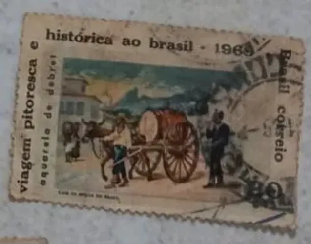 Selo Bicentenário Pintor Jean Baptiste Debret 1969