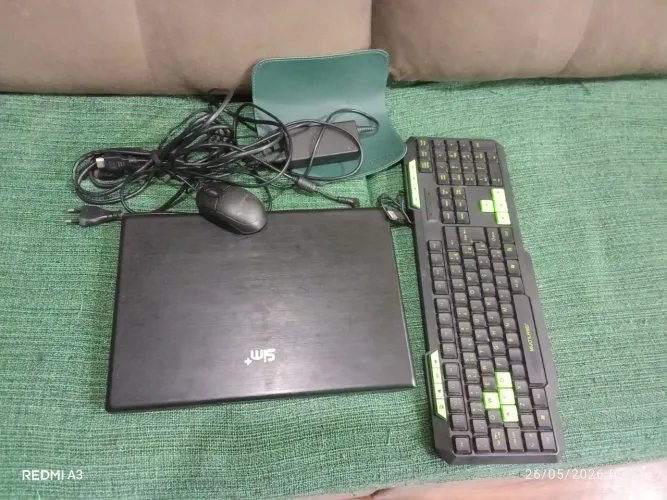 Kit notebook, mouse, teclado, mouse para reparo/peças barato 