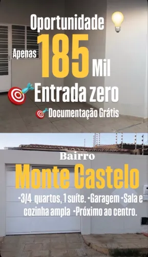 Vendo Casa no Monte Castelo 