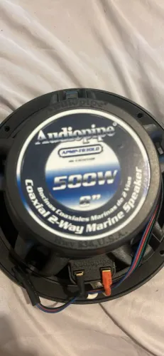 Alto Falante Marítimo 8 Pol C/ Led Audiopipe Apmp-t830ld Par
