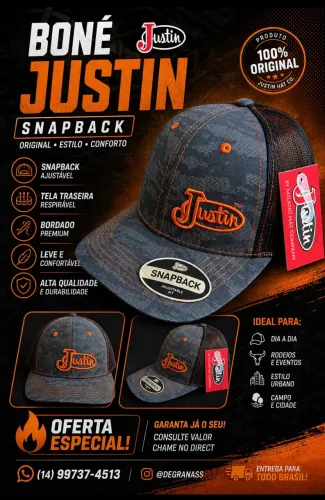 Boné Justin original 