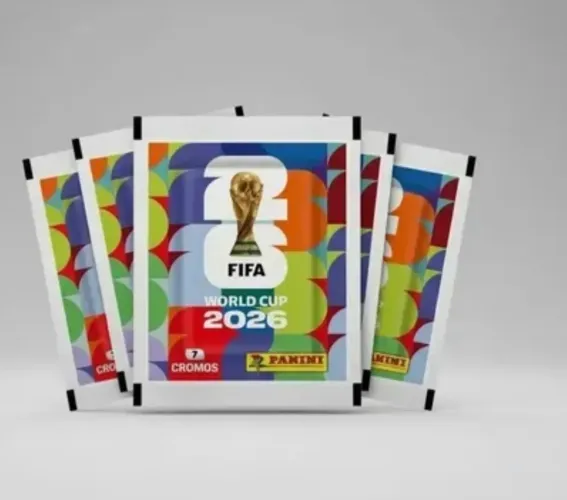 Pacotinhos de figurinhas da copa