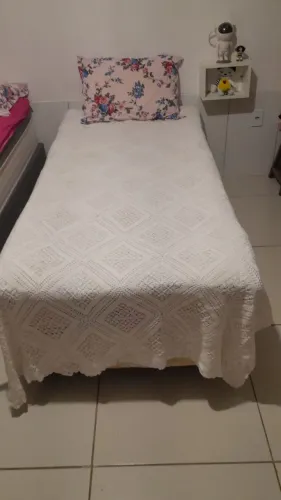 Cama Box solteiro Onix Cancún com Pilowtop