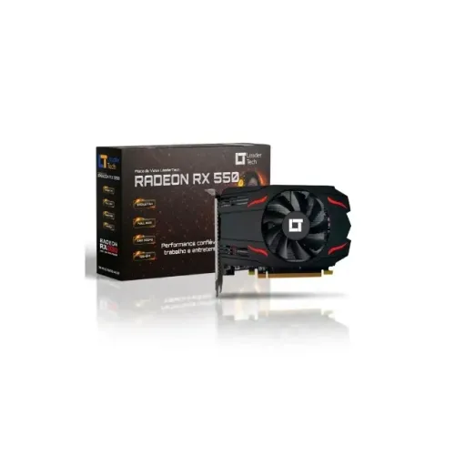 Placa de Vídeo LeaderTech Radeon RX 550 4GB GDDR5 128Bits HDMI DP DVI PV-LT-RX550-4G-D5 po