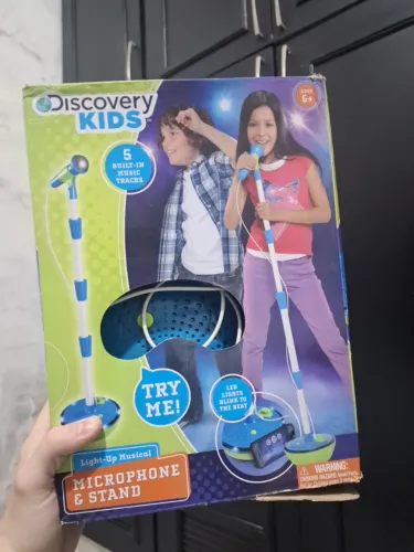 Brinquedo Discovery Kids Microfone Amplificador Karaoke
