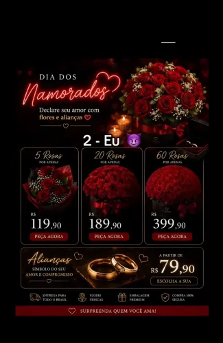 buquê de rosas dia dos namorados ? 