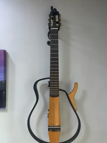 Violão Yamaha Silent SLG-100N Nylon + Bag Original + Fonte - Completo