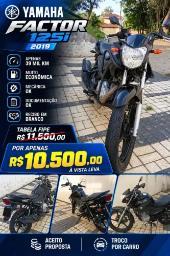 Vendo/Troco Moto Yamaha Factor 2019