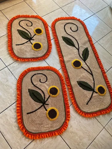 Tapetes frufrus artesanais 
