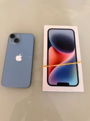 iPhone 14 128GB Azul - com caixa,bateria 80%
