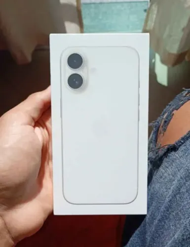 Apple iPhone 16 (128 GB) - Branco - lacrado e com nota em meu nome