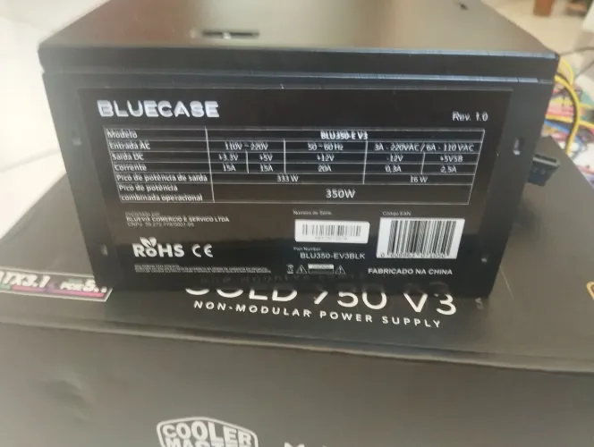 Fonte bluecase 350w modelo 350-e v3