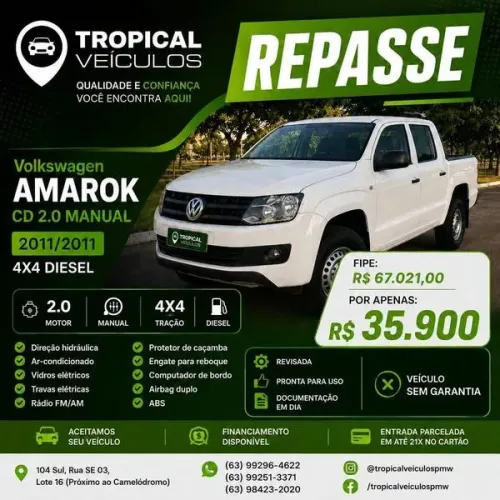 Volkswagen Amarok Cd2.0 16v/s Cd2.0 16V TDI 4X2 DIE 2011