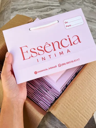 100 sacolas pequenas | papelaria em Fortaleza | sacola pra joias e bijus
