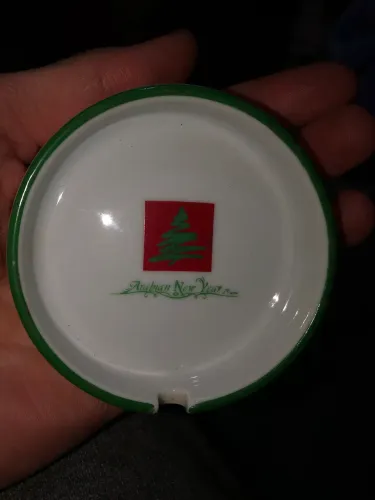 Cinzeiro Vintage Porcelana Schmidt Caulim - Arabian New Year