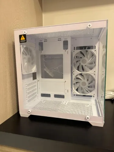 GABINETE GAMER BRX XTREME GLACIER, MINI TOWER, LATERAL E FRONTAL DE VIDRO, COM 3 FANS