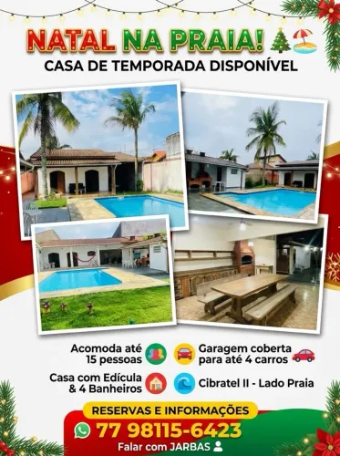 Casa com Piscina pra Temporada