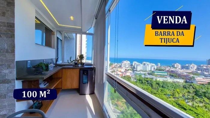 BARRA DA TIJUCA CONDOMÍNIO RIVIERA DEI FIORI 2 SUÍTES 100M² REFORMADÍSSIMO PREMIUM VISTAS 