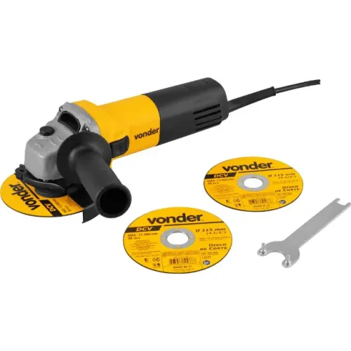 Esmerilhadeira Vonder Angular Lixadeira Eav650 + 3 Discos