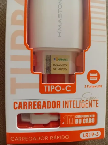 CARREGADOR PORTÁTIL TIPO C