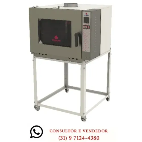 Forno Turbo 5 Esteiras a Gás Progás