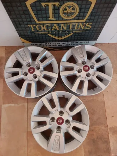 03 rodas aro 14 originais FIAT