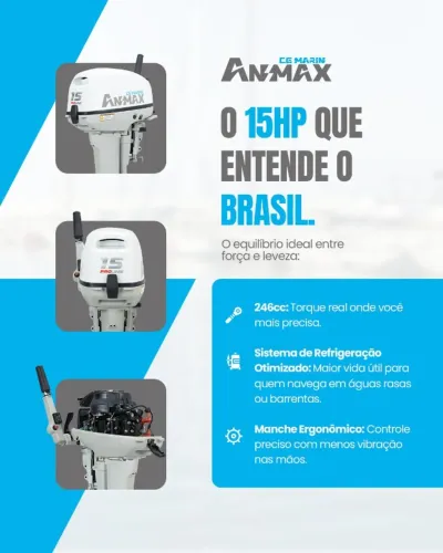 Motor Anmax 15HP - Motor Novo