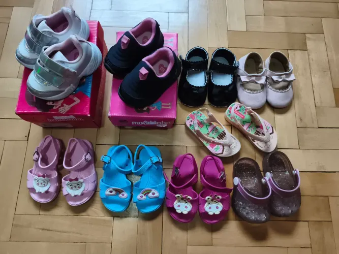 Lote sapatos bebe tamanho 19