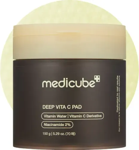 Medicube Deep Vita C Facial Pads, 70 Discos Tônicos