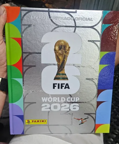 Álbum da Copa Capa Dura (Prata, Original Lacrado)