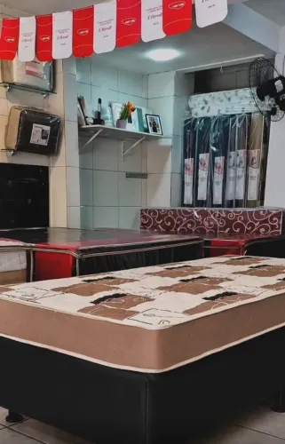 Cama box mais colchão separado em espuma D28 solteirão