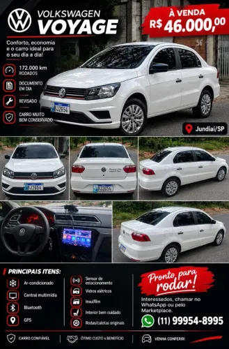 Volkswagen Voyage 1.0 Flex 12V 4P 2020