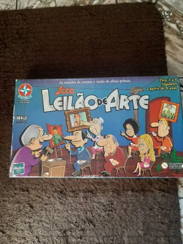 Jogo de tabuleiro leilão de arte estrela 