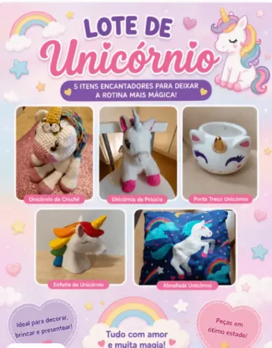 Lote decoração unicórnios