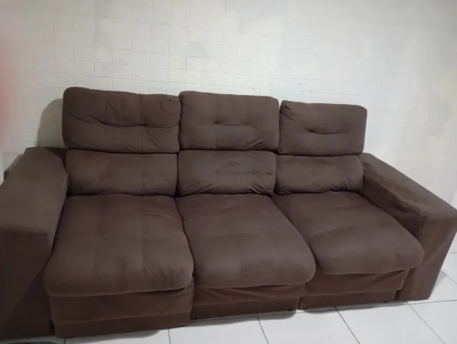 Sofá retrátil 3 lugares