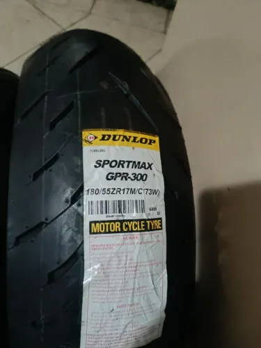 Par de pneus novos, DUNLOP 120/70-17 / 180/55+17