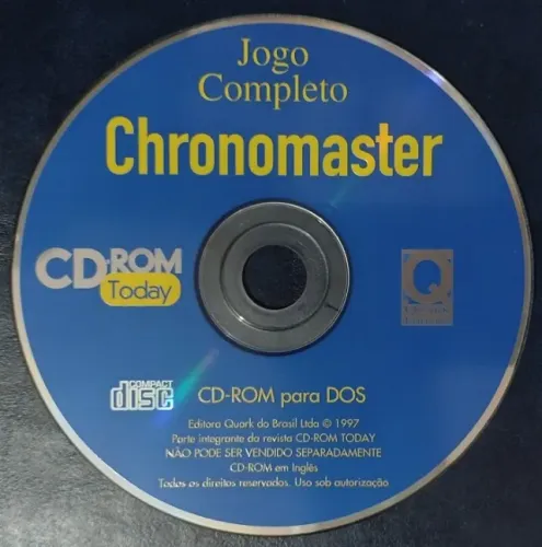 Jogo de 1977 "Chronomaster" Completo - CDROM Today Vol.3 Nº 4 - PC DOS - Editora Quark