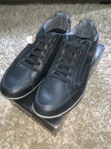 Tênis Pegada Original Couro Preto Nº47 Conservado