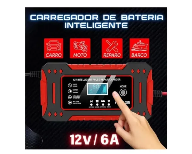 Carregador Portátil Automotivo / carregador de bateria ( carros e motos)