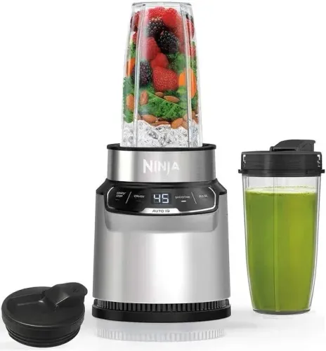 Ninja Liquidificador pessoal compacto BN401 Nutri Pro, tecnologia Auto-iQ, 1000 watts