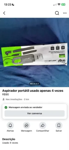 Aspirador portátil automotivo